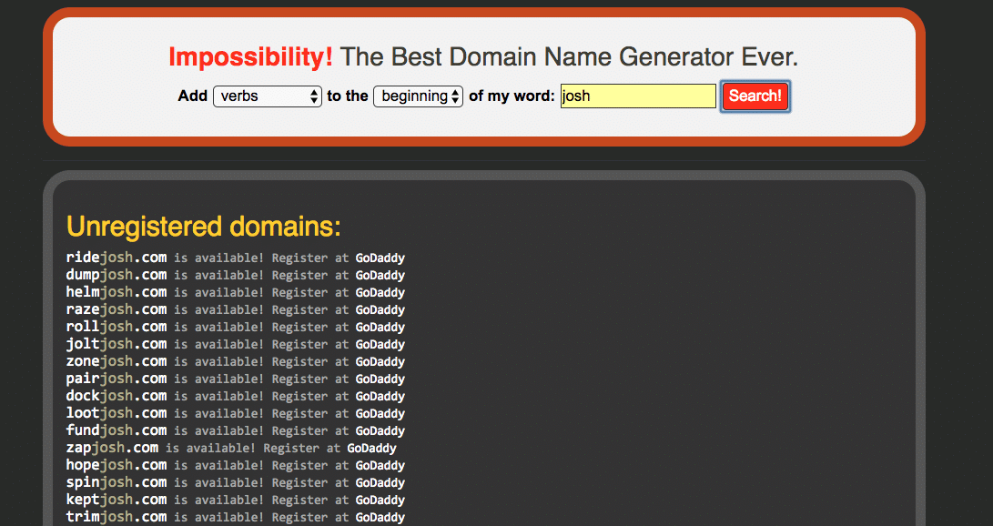 wordpress website verbs